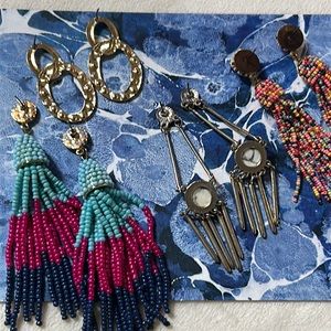 Bundle of Drop Earrings and Rings